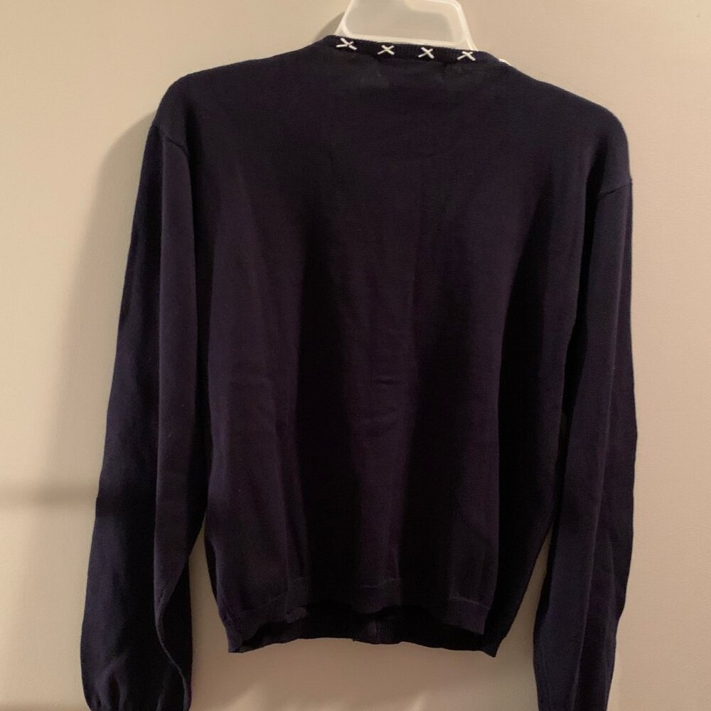 Karen Kane navy blue beaded sweater*HP* - Picture 9 of 12